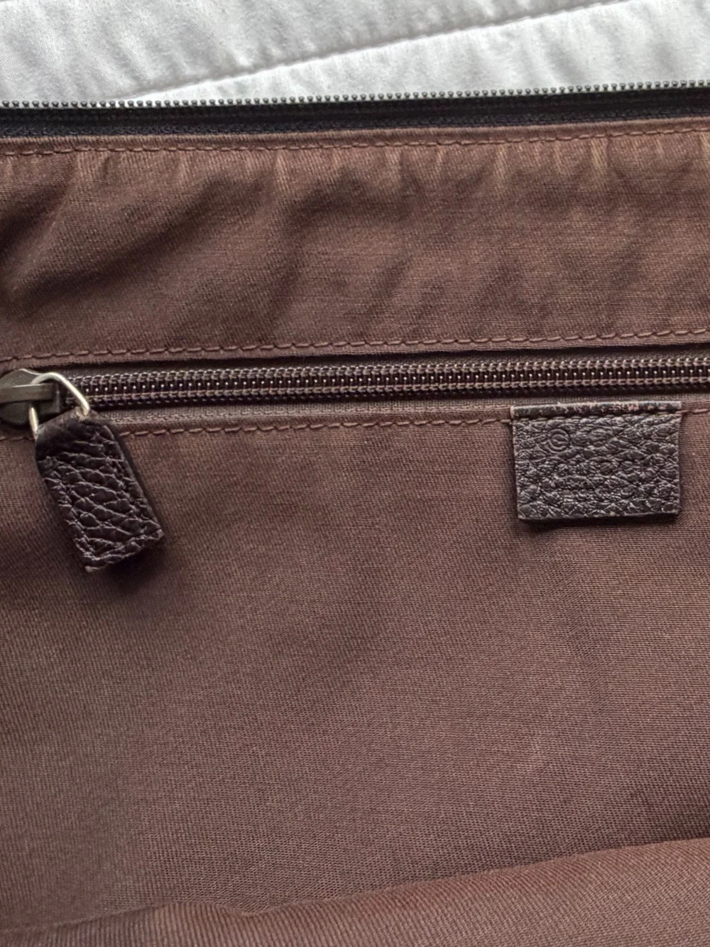 Gucci Black Signature Monogram Large Messenger Bag